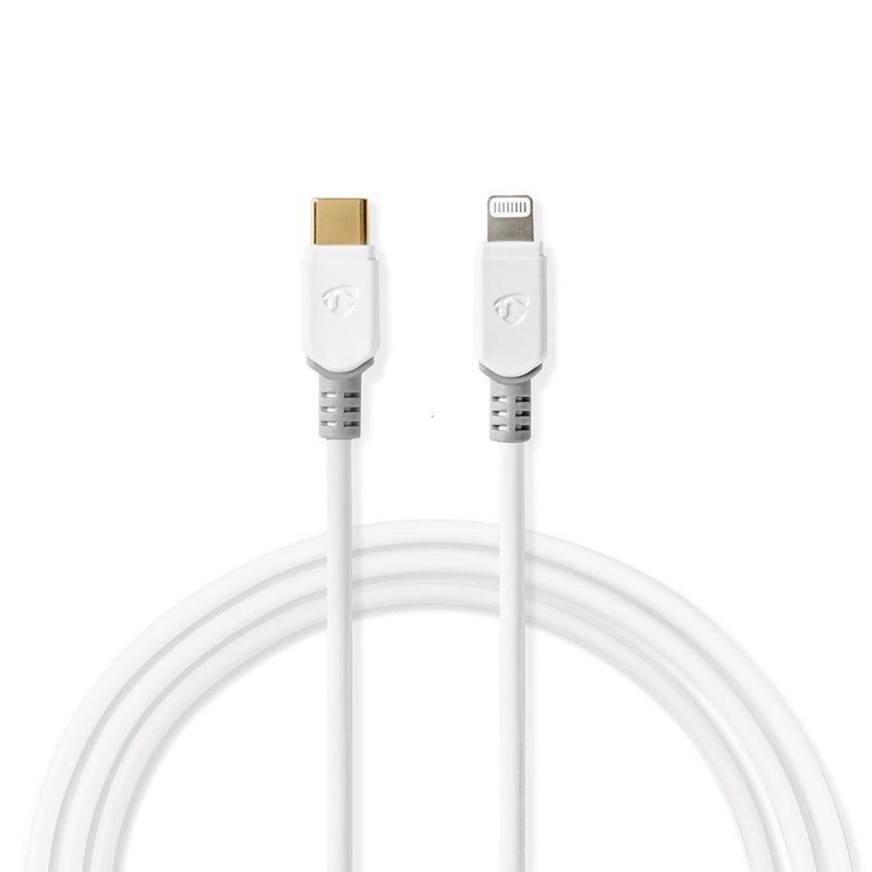 Nedis CCBP39650WT20 Apple Lightning-kabel Apple Lightning 8-pins Male - Usb-c 2,00 M Wit