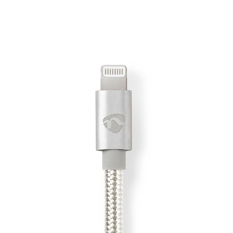 Nedis CCTB39650AL10 Apple Lightning-kabel Apple Lightning 8-pins Male - Usb-c 1,00 M Aluminium