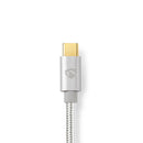 Nedis CCTB39650AL20 Apple Lightning-kabel Apple Lightning 8-pins Male - Usb-c 2,00 M Aluminium