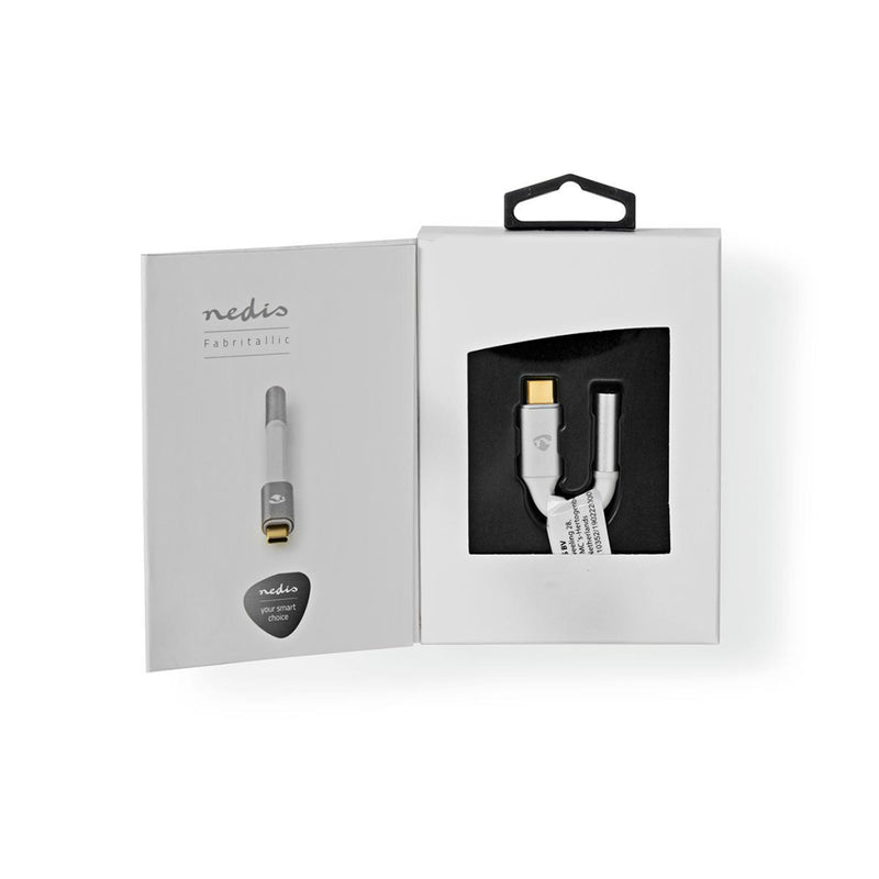 Nedis CCTB65950AL008 Usb-c Adapter Usb-c Male - 3,5 Mm Female 0,08 M Aluminium