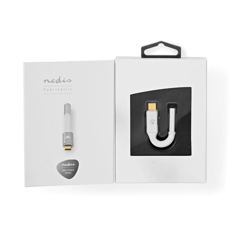 Nedis CCTB65950AL008 Usb-c Adapter Usb-c Male - 3,5 Mm Female 0,08 M Aluminium