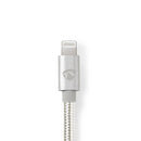 Nedis CCTB39940AL10 Apple Lightning Koptelefoon Adapterkabel Apple Lightning 8-pins Male - 3,5 Mm M