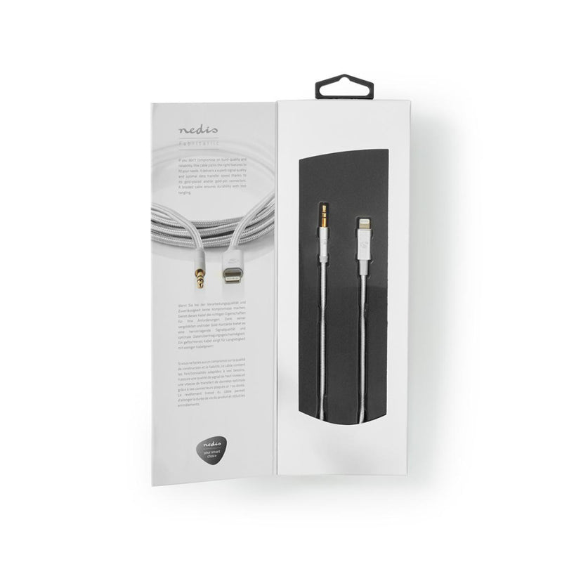 Nedis CCTB39940AL10 Apple Lightning Koptelefoon Adapterkabel Apple Lightning 8-pins Male - 3,5 Mm M