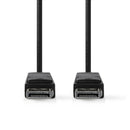 Nedis CCGB37014BK20 Displayport 1.4-kabel Displayport Male - Displayport Male 2,00 M Zwart