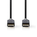 Nedis CCBP37014AT30 Displayport 1.4-kabel Displayport Male - Displayport Male 3,00 M Antraciet