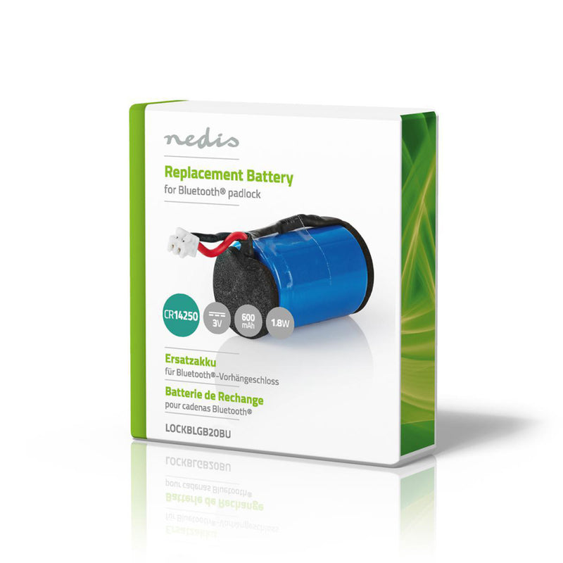 Nedis LOCKBLGB20BU Hangslot Vervanging Batterij 3 V Dc 600 Mah