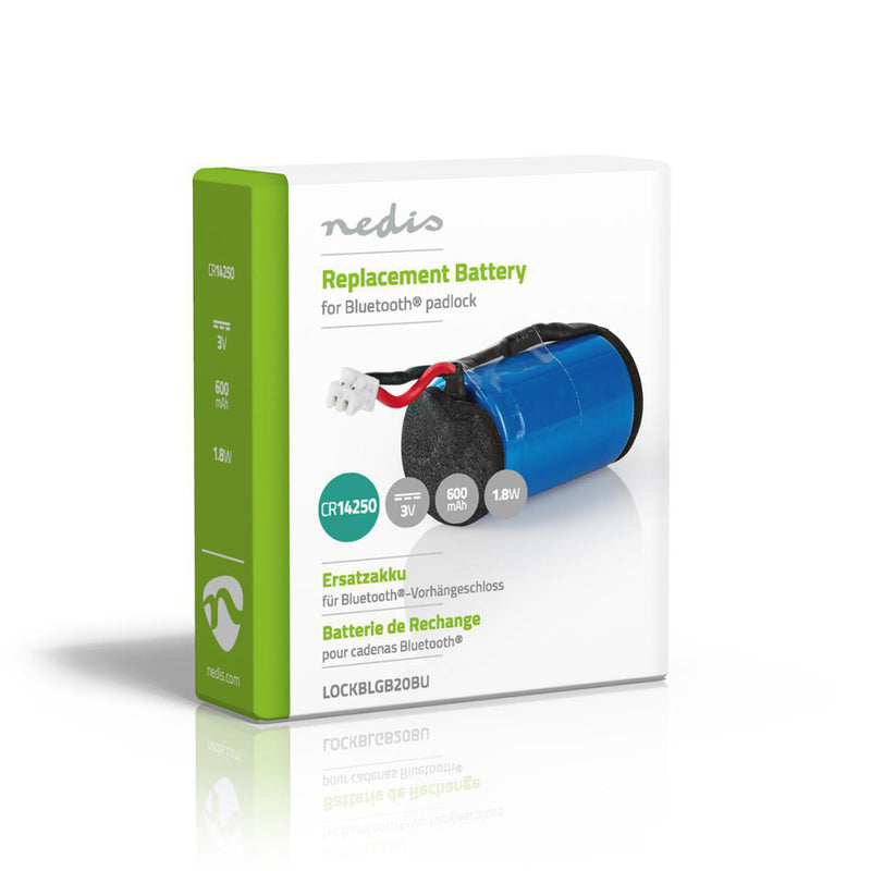Nedis LOCKBLGB20BU Hangslot Vervanging Batterij 3 V Dc 600 Mah