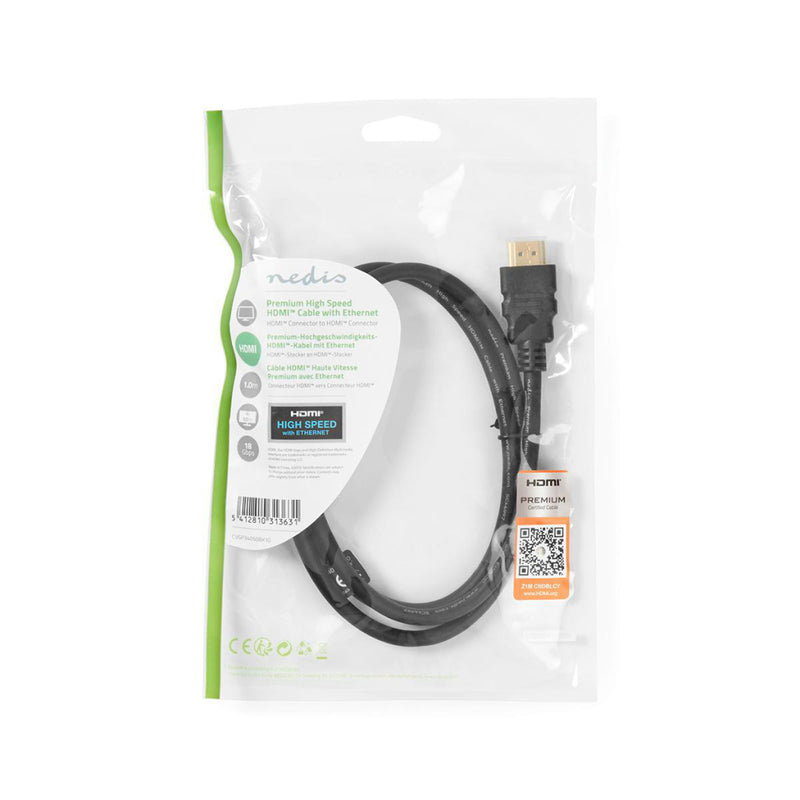 Nedis CVGP34050BK10 Premium High Speed Hdmi&trade;-kabel Met Ethernet Hdmi&trade;-connector - Hdmi&