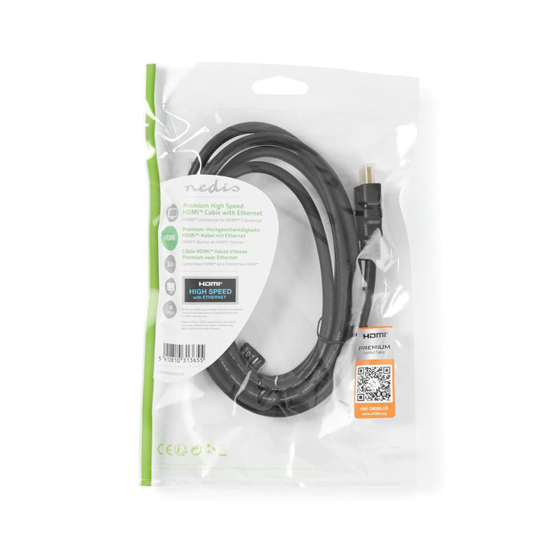Nedis CVGP34050BK20 Premium High Speed Hdmi&trade;-kabel Met Ethernet Hdmi&trade;-connector - Hdmi&