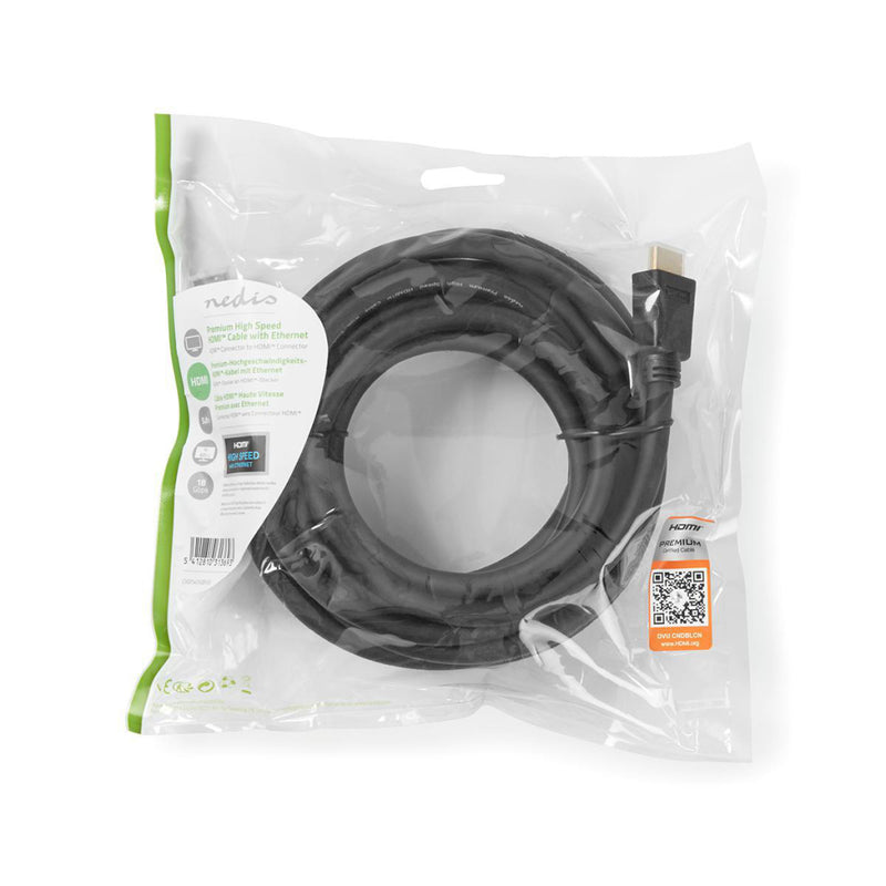 Nedis CVGP34050BK50 Premium High Speed Hdmi&trade;-kabel Met Ethernet Hdmi&trade;-connector - Hdmi&