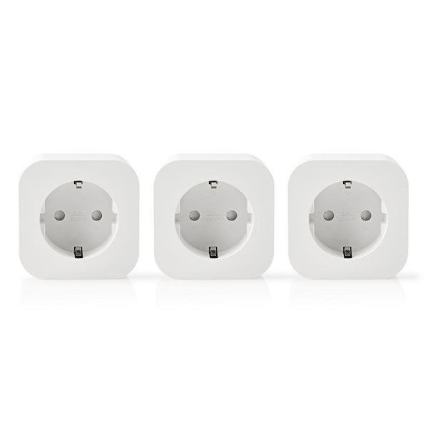 Nedis WIFIP130FWT3 Wi-fi Smart Plug Schuko Type F 10 A 3-pack