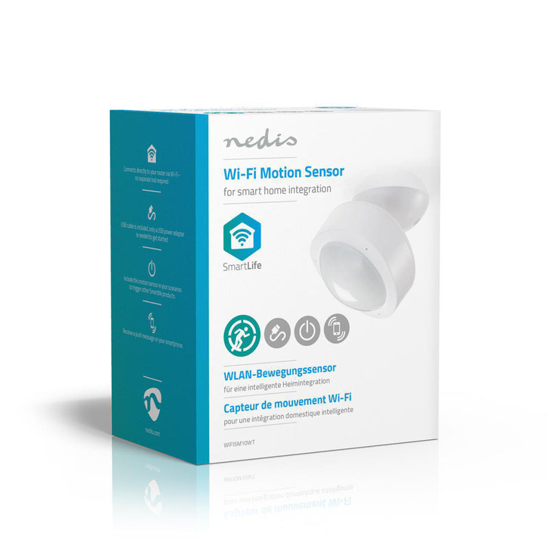 Nedis WIFISM10WT Wi-fi Smart Bewegingssensor Bedraad Voor Binnen
