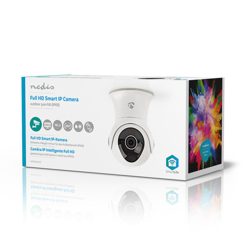 Nedis WIFICO20GWT Smartlife Camera Voor Buiten Wi-fi Full Hd 1080p Ip65 Cloud Opslag (optioneel) /