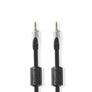 Nedis CAGC22000AT15 Stereo-audiokabel 3,5 Mm Male - 3,5 Mm Male 1,50 M Antraciet