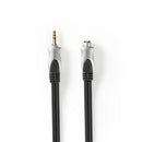 Nedis CAGC22050AT100 Stereo-audiokabel 3,5 Mm Male - 3,5 Mm Female 10,0 M Antraciet