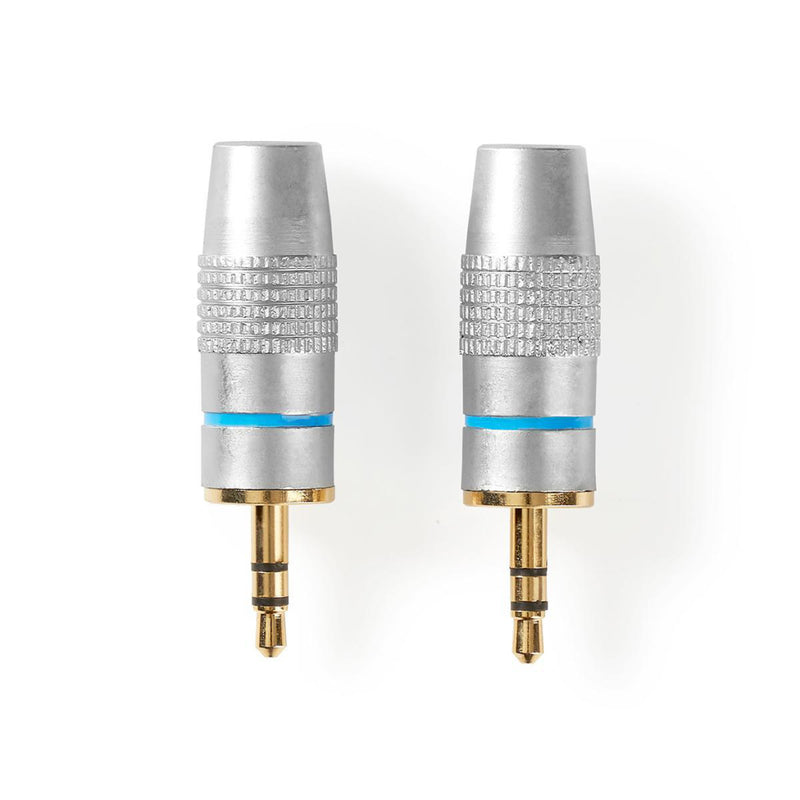 Nedis CAGC22900ME Stereoconnector 3,5 Mm Male Metaal Zilver
