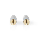 Nedis CAGC22900ME Stereoconnector 3,5 Mm Male Metaal Zilver