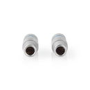 Nedis CAGC22900ME Stereoconnector 3,5 Mm Male Metaal Zilver