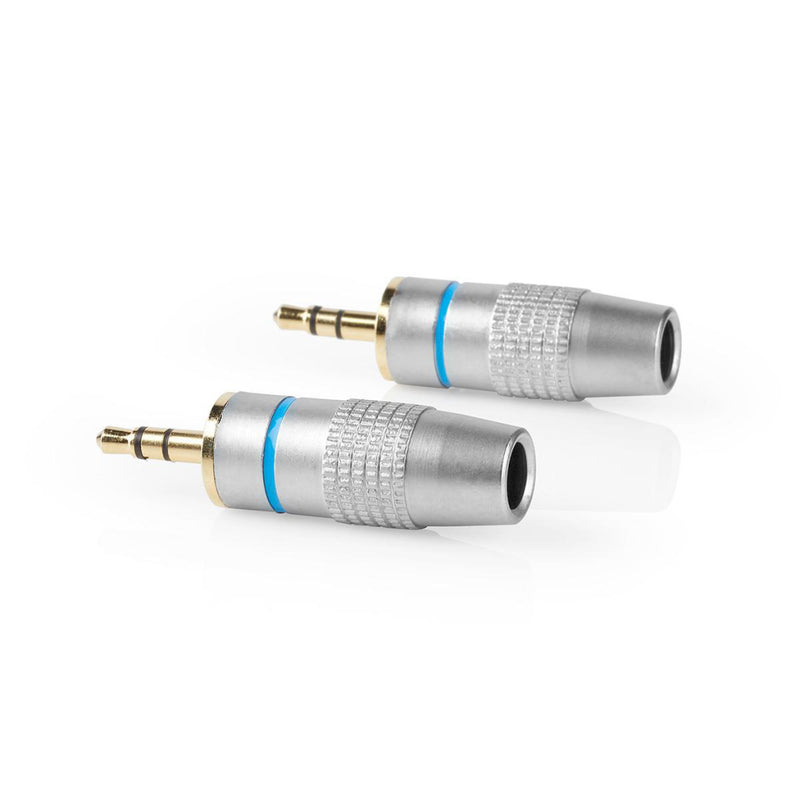 Nedis CAGC22900ME Stereoconnector 3,5 Mm Male Metaal Zilver