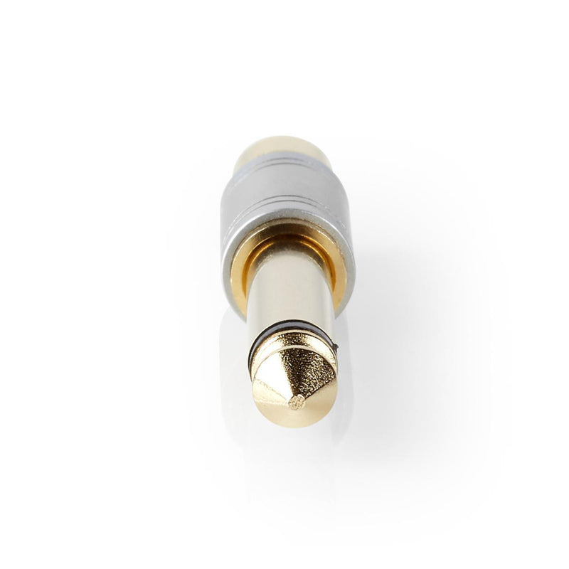 Nedis CAGC23935ME Audio-adapter 6,35 Mm Male Naar Rca Female Metaal Zilver
