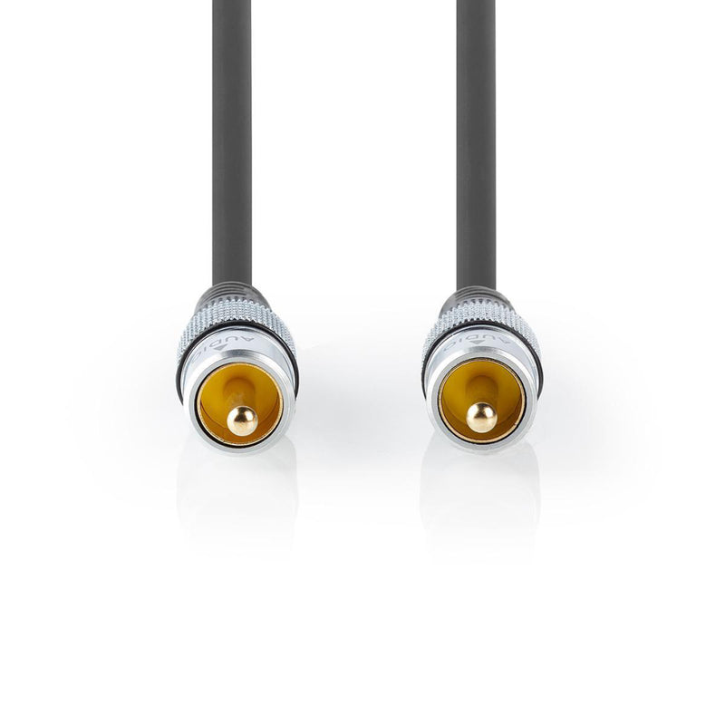 Nedis CAGC24170AT100 Digitale Audiokabel Rca Male - Rca Male 10,0 M Antraciet