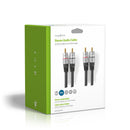 Nedis CAGC24200AT200 Stereo-audiokabel 2x Rca Male - 2x Rca Male 20,0 M Antraciet