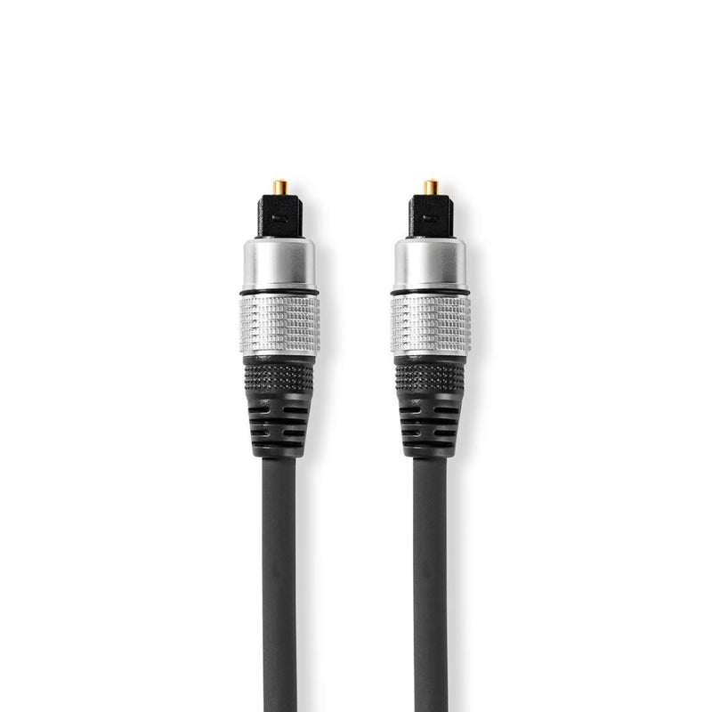 Nedis CAGC25000AT075 Optische Audiokabel Toslink Male - Toslink Male 0,75 M Antraciet