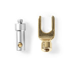 Nedis CAGC28900ME Connector Spade Male Metal Silver