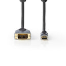 Nedis CCGC34800AT25 Hdmi&trade; - Dvi-kabel Hdmi&trade;-connector - Dvi-d 24+1-pins Male 2,50 M Zwa