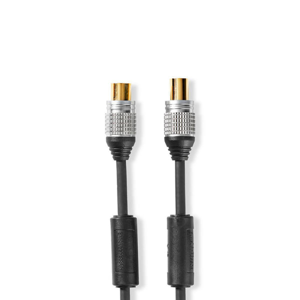 Nedis CSGC40000AT15 Coaxkabel 90 Db Iec (coax) Male - Iec (coax) Female 1,5 M Antraciet