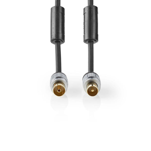 Nedis CSGC40000AT50 Coaxkabel 90 Db Iec (coax) Male - Iec (coax) Female 5,0 M Antraciet
