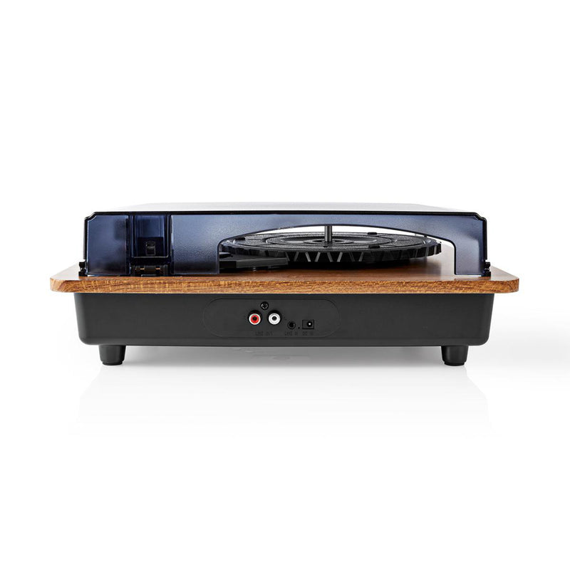 Nedis TURN200BN Draaitafel 18 W Bluetooth ® Automatisch Uitschakelen Stofhoes Bruin