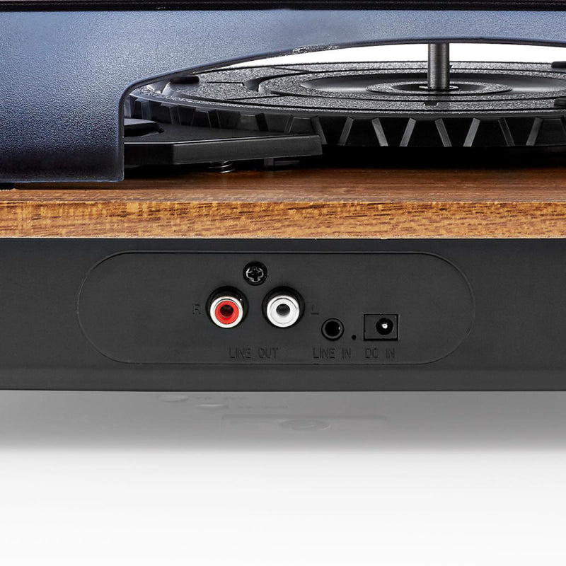 Nedis TURN200BN Draaitafel 18 W Bluetooth ® Automatisch Uitschakelen Stofhoes Bruin