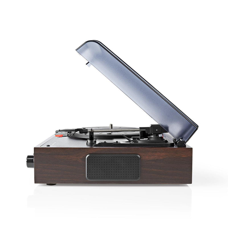 Nedis TURN220BN Draaitafel 18 W Pc-conversie Automatisch Uitschakelen Stofhoes Bruin