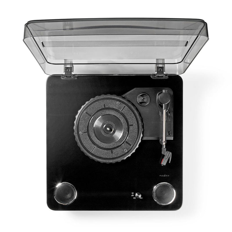 Nedis TURN300BK Draaitafel 18 W Bluetooth ® Usb- Conversie Stofhoes Zwart