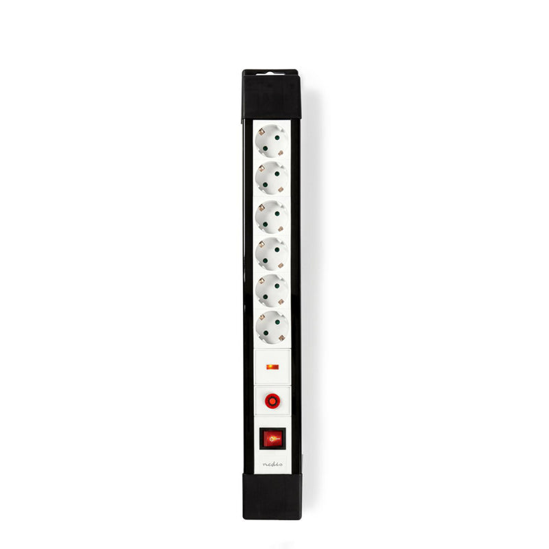 Nedis EXS630SPF1PRO Stekkerdoos Met Overspanningsbeveiliging Pro-line 6-wegs 3,00 M Schuko/type F (