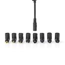 Nedis NBAU4501FBK Notebook-adapter Universeel 8 Connectoren 45 W Uitgang 9,5 V - 20 V / 3 A (max.)
