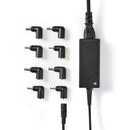 Nedis NBAU4501FBK Notebook-adapter Universeel 8 Connectoren 45 W Uitgang 9,5 V - 20 V / 3 A (max.)