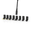 Nedis NBAU4501FBK Notebook-adapter Universeel 8 Connectoren 45 W Uitgang 9,5 V - 20 V / 3 A (max.)