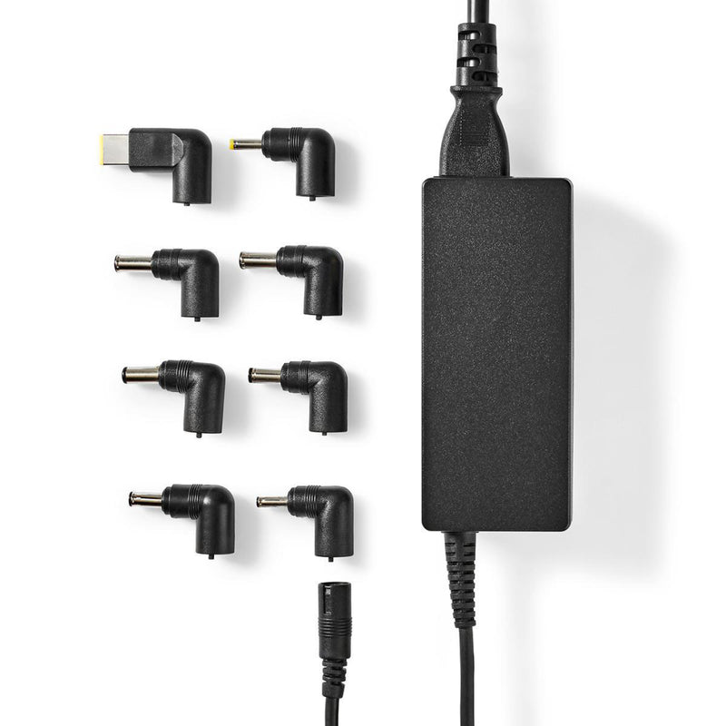 Nedis NBAU6501FBK Notebook-adapter Universeel 8 Connectoren 65 W Uitgang 15 V - 20 V / 4 A (max.)