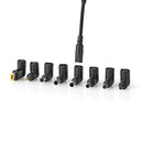 Nedis NBAU6501FBK Notebook-adapter Universeel 8 Connectoren 65 W Uitgang 15 V - 20 V / 4 A (max.)