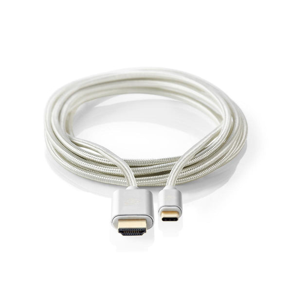 Nedis CCTB64655AL20 Usb-c&trade;-kabel Usb-c&trade; Male - Hdmi&trade; Male 2,0 M Aluminium