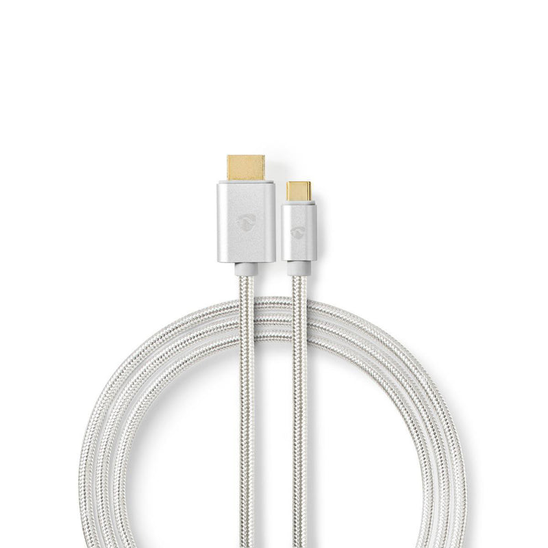 Nedis CCTB64655AL20 Usb-c&trade;-kabel Usb-c&trade; Male - Hdmi&trade; Male 2,0 M Aluminium