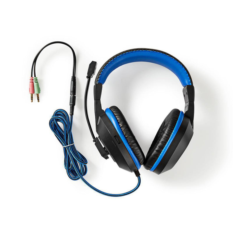 Nedis GCK41100BKND Gaming Combo Kit 4 In 1 Toetsenbord, Koptelefoon, Muis, Muismat