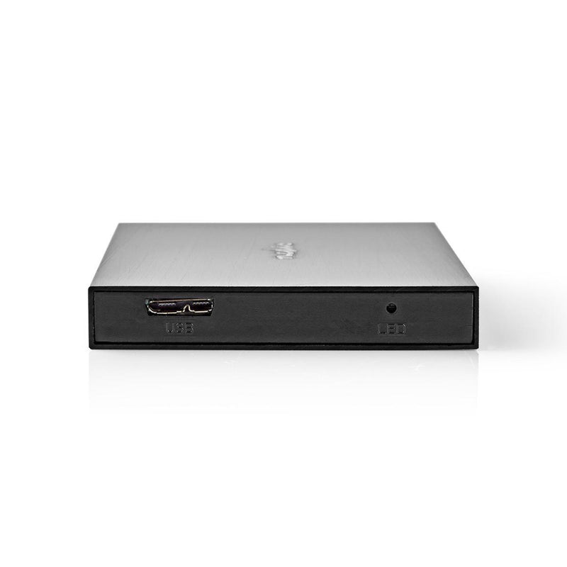 Nedis HDDE25310BK Hardeschijf Behuizing 2.5" Usb 3.1 6 Gbps Aluminium Zwart