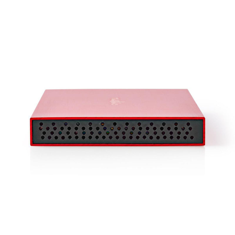 Nedis HDDE25310RD Hardeschijf Behuizing 2.5&quot; Usb 3.1 6 Gbps Aluminium Rood