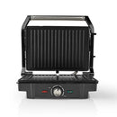 Nedis KAGR120SR Compacte Contactgrill 1600 W Aluminium