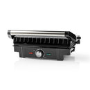 Nedis KAGR120SR Compacte Contactgrill 1600 W Aluminium