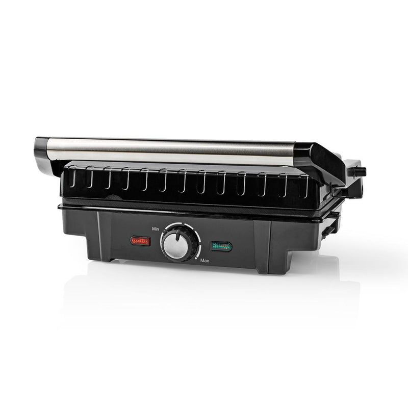 Nedis KAGR120SR Compacte Contactgrill 1600 W Aluminium