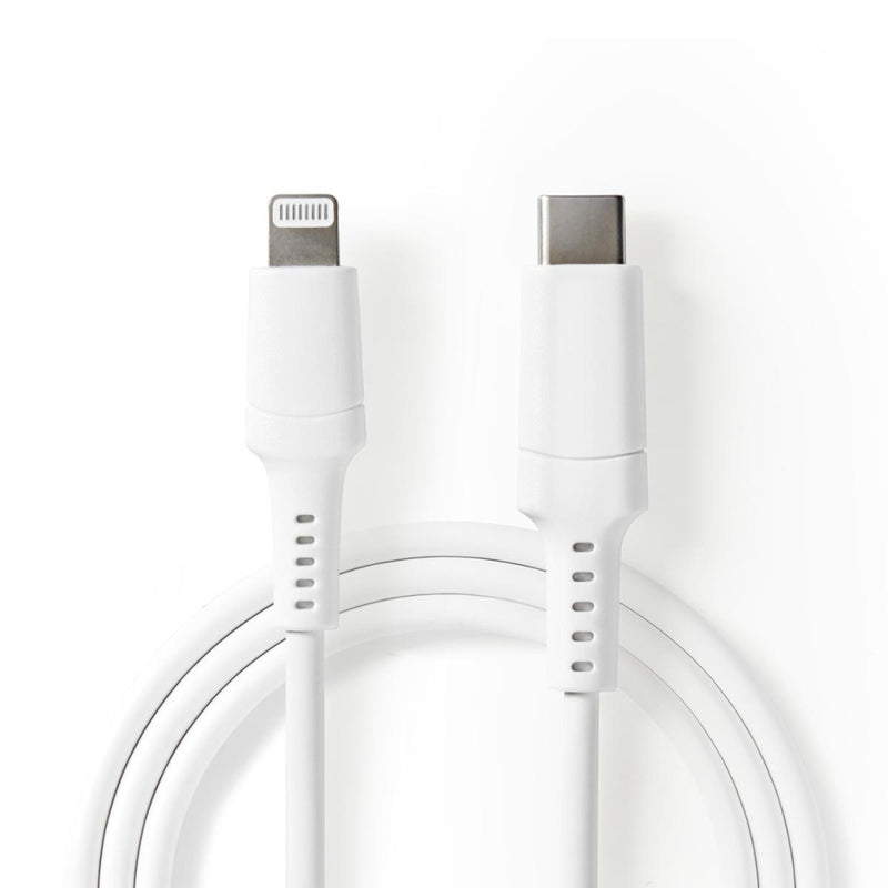 Nedis CCGW39650WT10 Apple Lightning Cable Apple Lightning 8-pin Male - Usb-c&trade; 1.0 M White